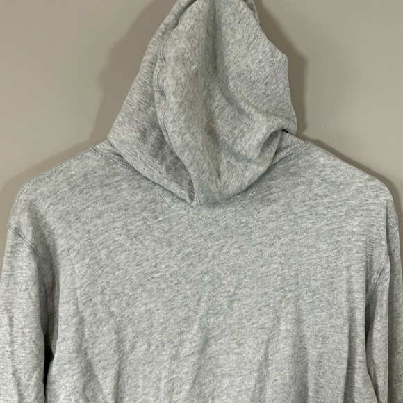 FAHERTY Sunwashed Slub Hoodie Shirt Light Grey Heather Mens Knit Top Sz L - Picture 7 of 15